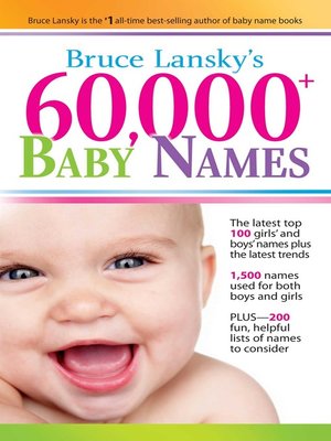 cover image of 60,000+ Baby Names
